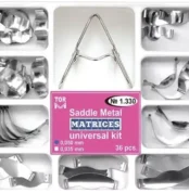 Kit complet de 36 matrici dentare - standard și conturate, dimensiuni small, medium și large, ideale pentru restaurări precise și confortabile