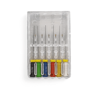 Ace K-File oțel inoxidabil 25mm asortiment ISO 15-40, pentru endodonție