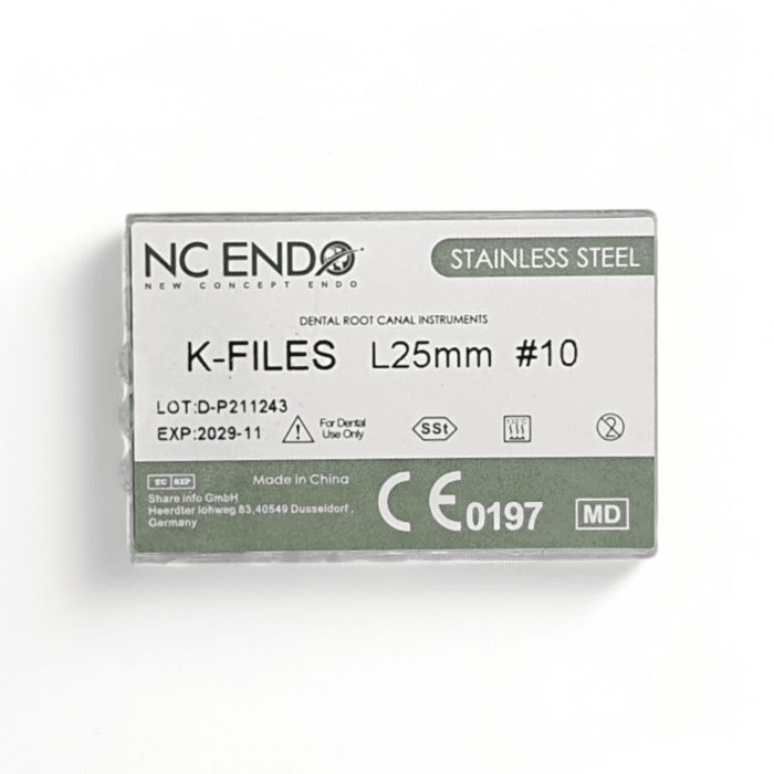 Ace Endodontice K-Files #10 Mov 25 mm - Oțel Inoxidabil - imagine 2