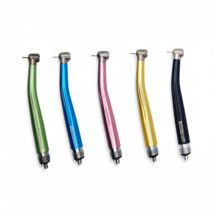 Turbine profesionale DENTSKILL din otel inoxidabil de culori diferite: verde, albastru, roz, galben, negru.