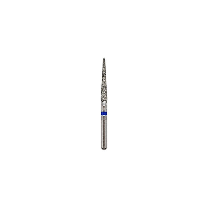 Freză diamantată TC11 conică vârf ascuțit, ISO 166/016, medie (albastru)