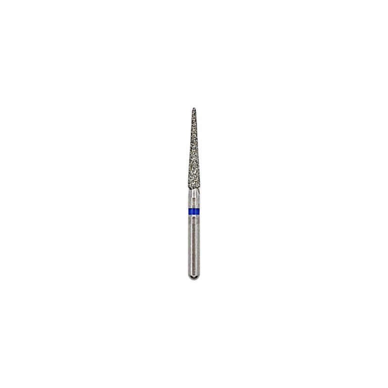 Freză diamantată TC11 conică vârf ascuțit, ISO 166/016, medie (albastru)
