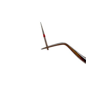 Freză diamantată TR11F conică vârf rotunjit, ISO 199/014, fină (roșu)