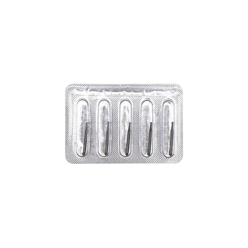 Freză carbid FG35 con invers, ISO 010/010, pentru turbină - set 5 freze