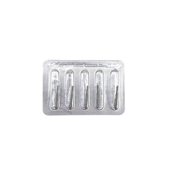 Freză carbid FG57 formă pară, ISO 107/010, pentru turbină - set 5 freze
