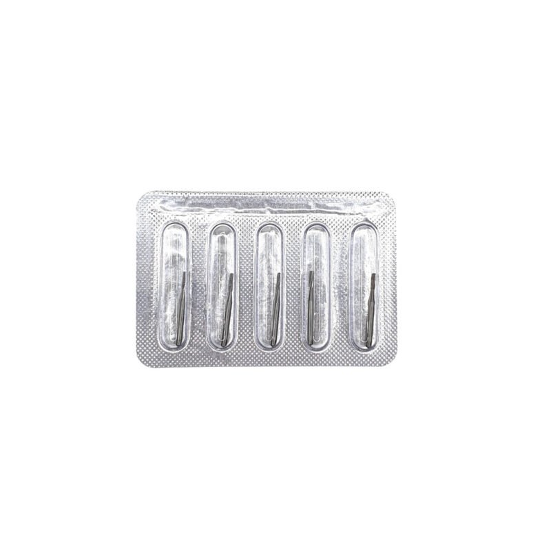 Freză carbid FG57 formă pară, ISO 107/010, pentru turbină - set 5 freze