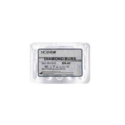 Freză diamantată BR45 globulară, ISO 001/010, granulație medie (albastru) - set 5 freze