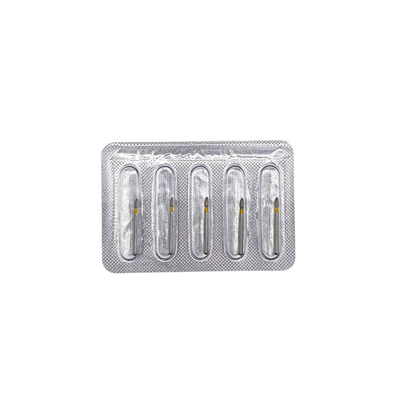 Freză diamantată FO32EF flacără ogivală, ISO 257/016, extra-fină (galben)