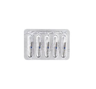 NERVESKILL 76 Freză diamantată RS21 umăr rotunjit, ISO 545/019, medie (albastru) - set 5 freze