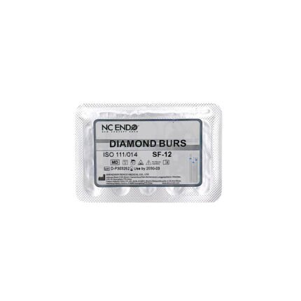 Freză diamantată SF12 cilindrică cap plat, ISO 111/014, medie (albastru)