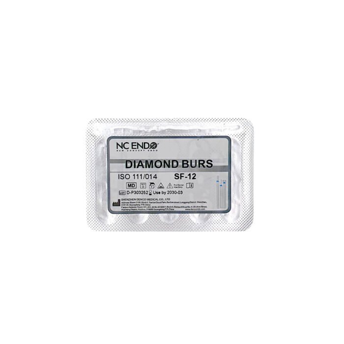 Freză diamantată SF12 cilindrică cap plat, ISO 111/014, medie (albastru)