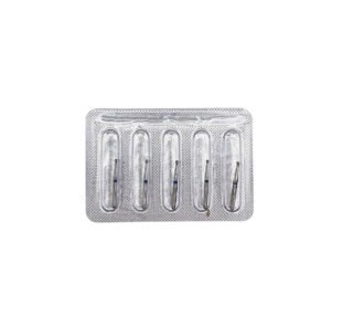 NERVESKILL 76 Freză diamantată SI46 con invers, ISO 010/012, medie (albastru) - set 5 freze
