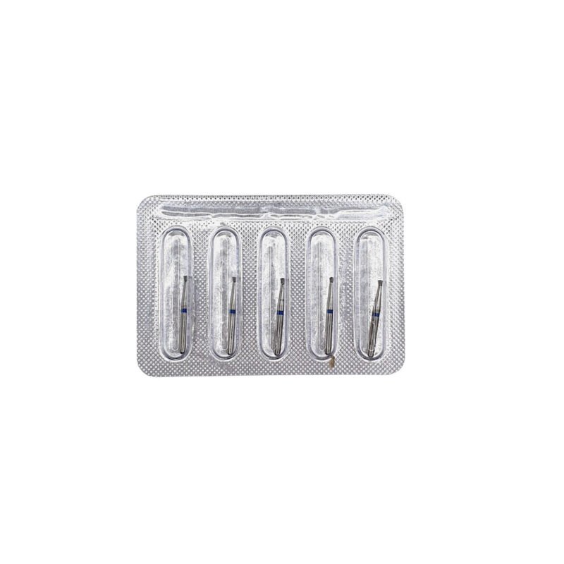 Freză diamantată SI46 con invers, ISO 010/012, medie (albastru) - set 5 freze
