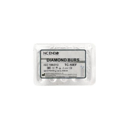 Freză diamantată TC10EF conică, ISO 166/010, extra-fină (galben) - set 5 freze