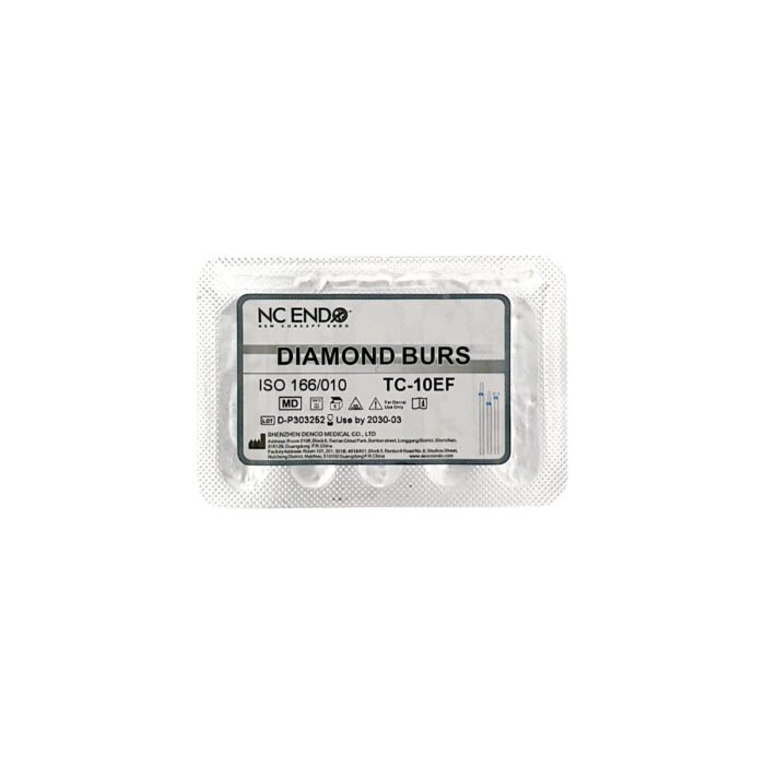 Freză diamantată TC10EF conică, ISO 166/010, extra-fină (galben) - set 5 freze