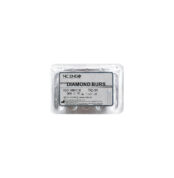 Set 5 Freze diamantate TC11 conică vârf ascuțit, ISO 166/016, medie (albastru)