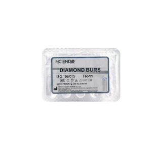 Freză diamantată TR11 conică vârf rotunjit, ISO 199/015, medie (albastru)