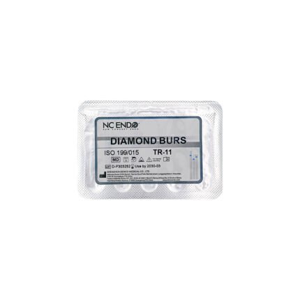 Freză diamantată TR11 conică vârf rotunjit, ISO 199/015, medie (albastru)