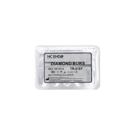 Freză diamantată TR21EF conică vârf rotunjit, ISO 197/014, extra-fină (galben)