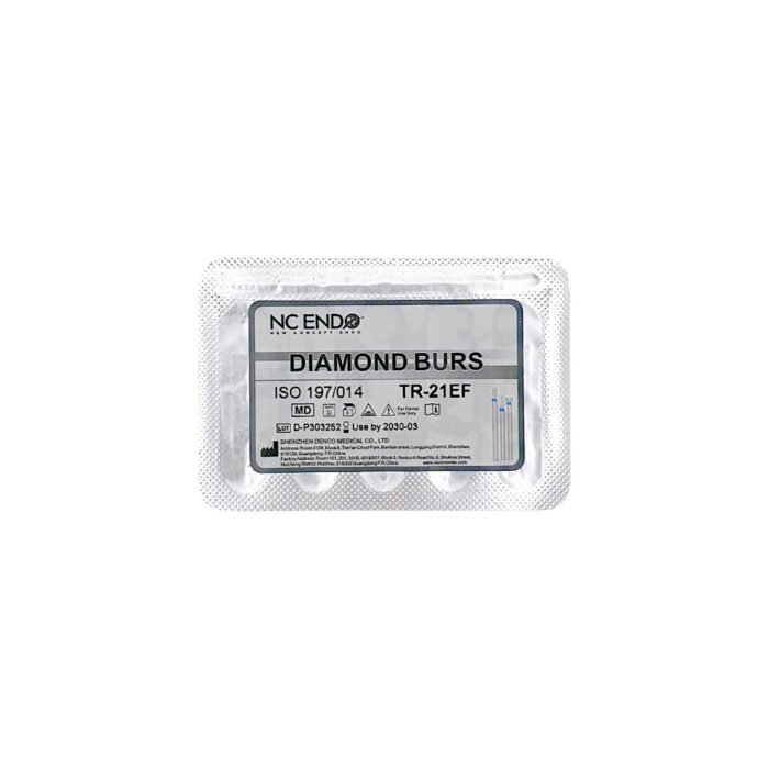 Freză diamantată TR21EF conică vârf rotunjit, ISO 197/014, extra-fină (galben)