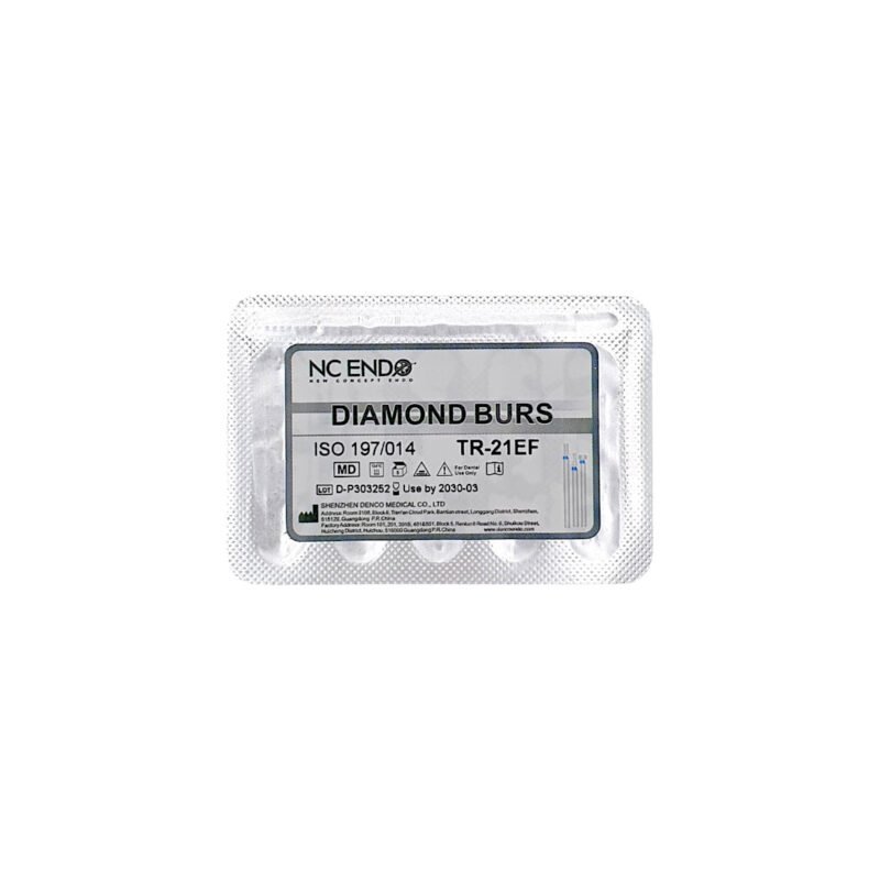 Freză diamantată TR21EF conică vârf rotunjit, ISO 197/014, extra-fină (galben)