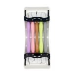 Set alb 5 spatule ergonomice pentru modelarea compozitului dentar, alternative LM-Arte, ideale pentru restaurări estetice în stomatologie