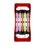 Set rosu 5 spatule ergonomice pentru modelarea compozitului dentar, alternative LM-Arte, ideale pentru restaurări estetice în stomatologie