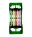 Set verde 5 spatule ergonomice pentru modelarea compozitului dentar, alternative LM-Arte, ideale pentru restaurări estetice în stomatologie.