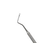 Instrumentar pentru chiuretaj alveolar, model Lucas 85, din oțel inoxidabil.