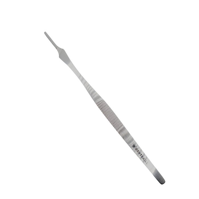 Mâner de bisturiu chirurgical numărul 7 din oțel inoxidabil.