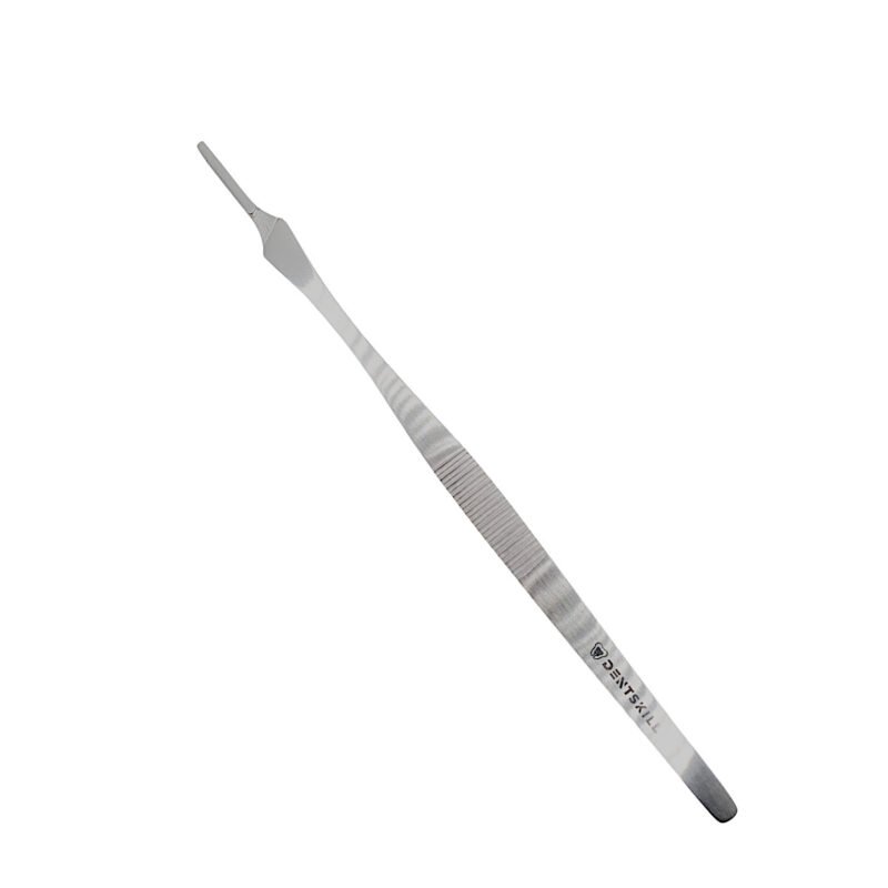 Mâner de bisturiu chirurgical numărul 7 din oțel inoxidabil.