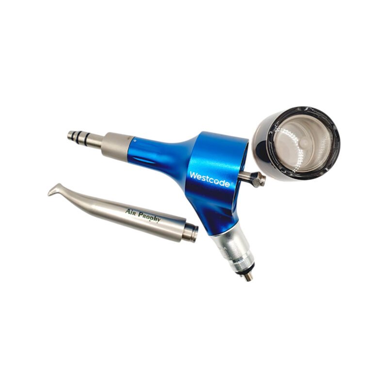 Westcode Prophy-Jet PRO cu varf detasabil si rezervor de pulbere.