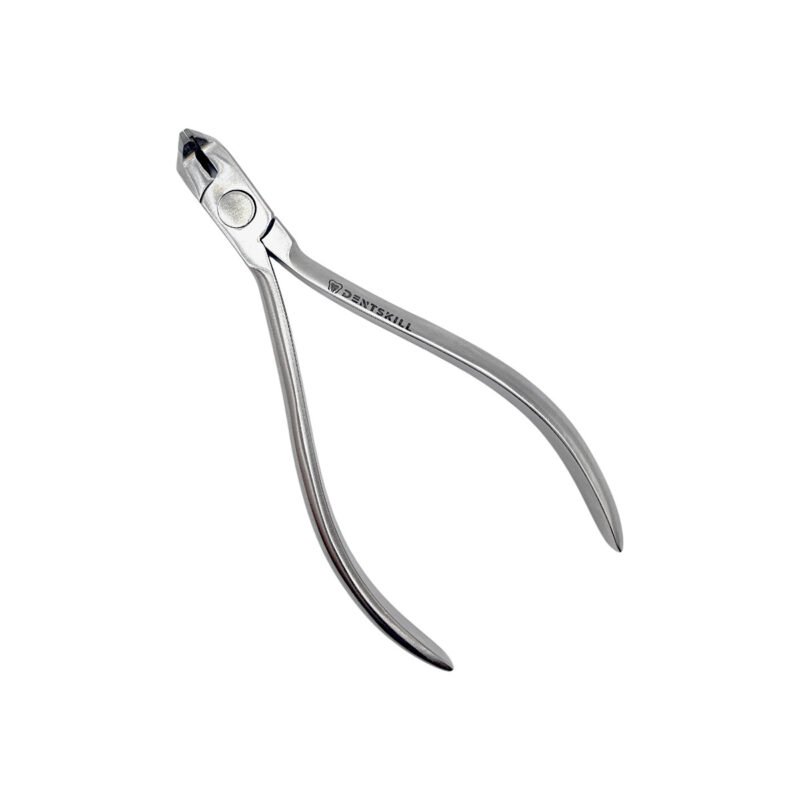 Cleste ortodontic cutter distal cu insertii de carcura de tungsten la varf
