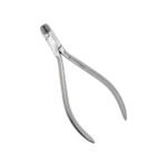 Cleste ortodontic cutter distal cu insertii de carbura de tungsten pentru sarma dura.