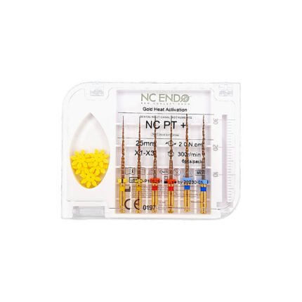 Sistem de ace rotative NC ENDO Protaper+ în trusă autoclavabilă.