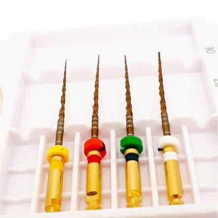 Set asortiment cu 4 ace reciproce NC ENDO W+, color-codate, tehnologie Gold.