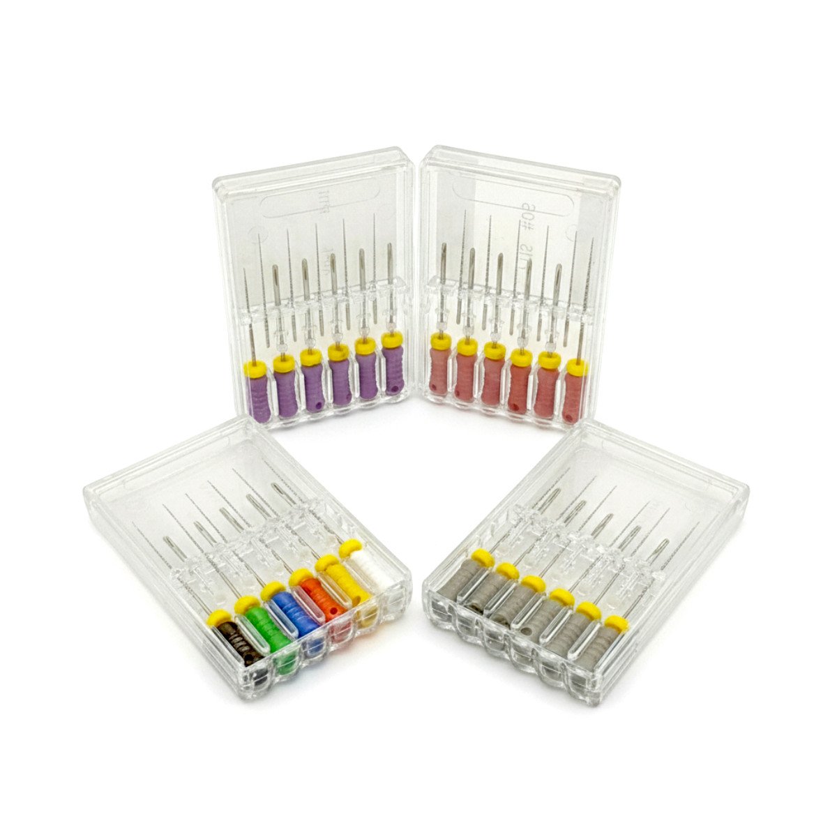 ace-endodontice-manuale-k-files-nc-endo Ace canal manuale K-Files NC ENDO blister 6 bucăți, din otel inoxidabil sau NiTi.
